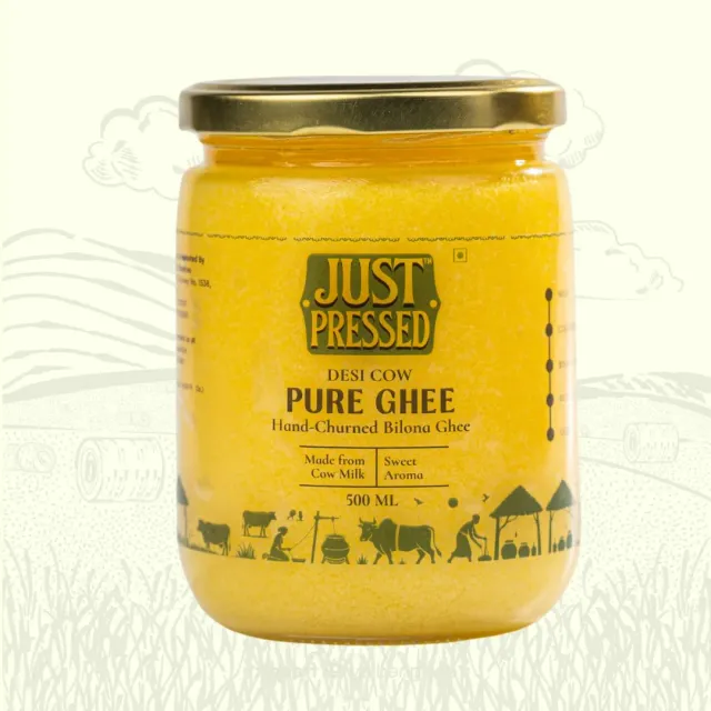 Desi Cow Ghee - Bilona Churned 500 ml