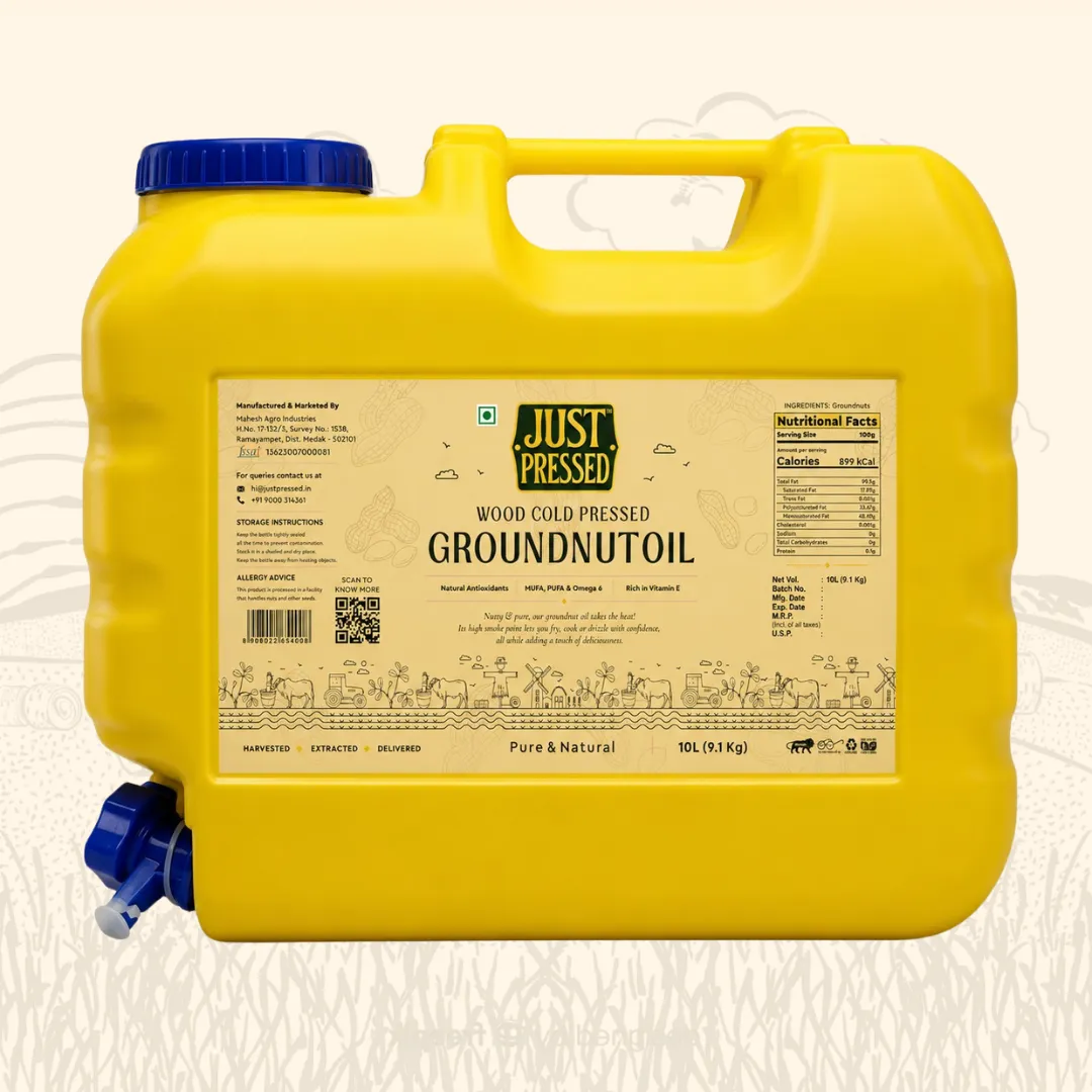 Wood Pressed Groundnut Oil 10 Ltr