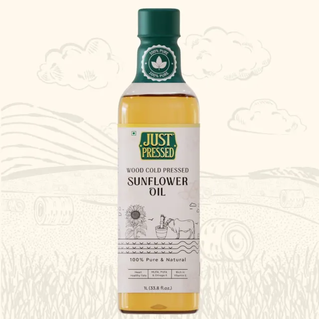 Wood Pressed Sunflower Oil 1 Ltr
