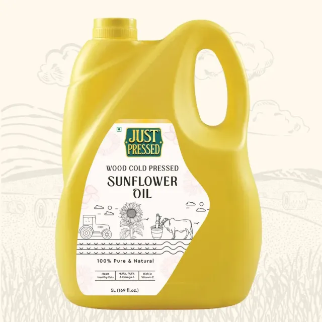 Wood Pressed Sunflower Oil 5 Ltr